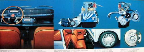 Fiat 850 Special Modellprogramm 1964 Automobilprospekt (10212)